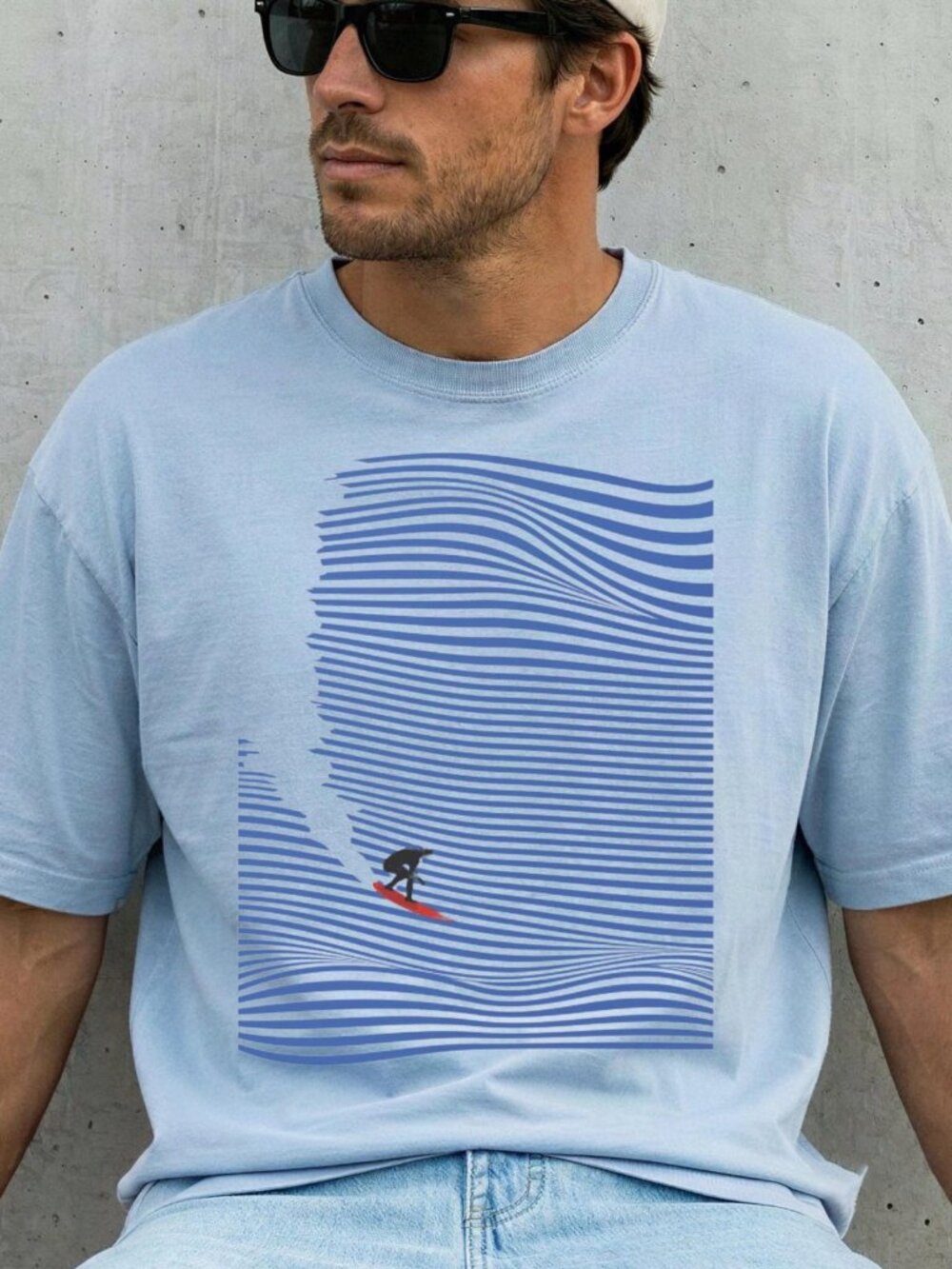 Surfing Shirt – Vintage Surf Graphic Tee - Picture 3 of 3